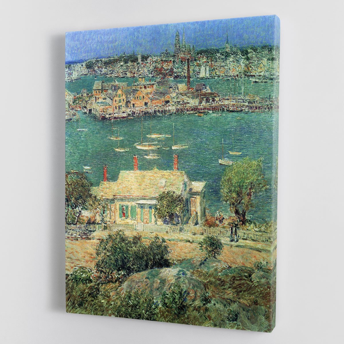 The port of Gloucester 2 by Hassam Canvas Print or Poster
