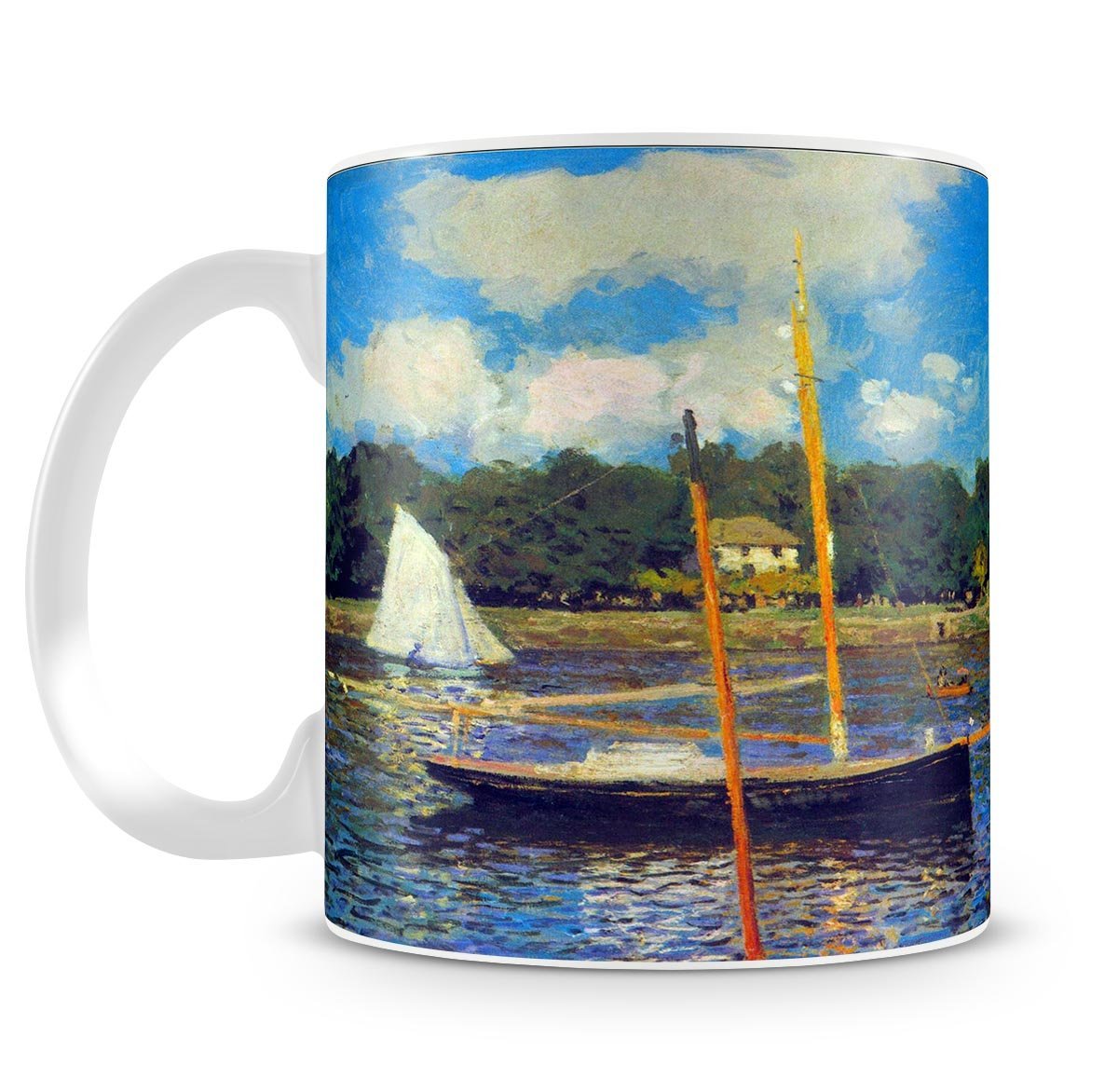 The road bridge Argenteuil by Monet Mug - Canvas Art Rocks - 4