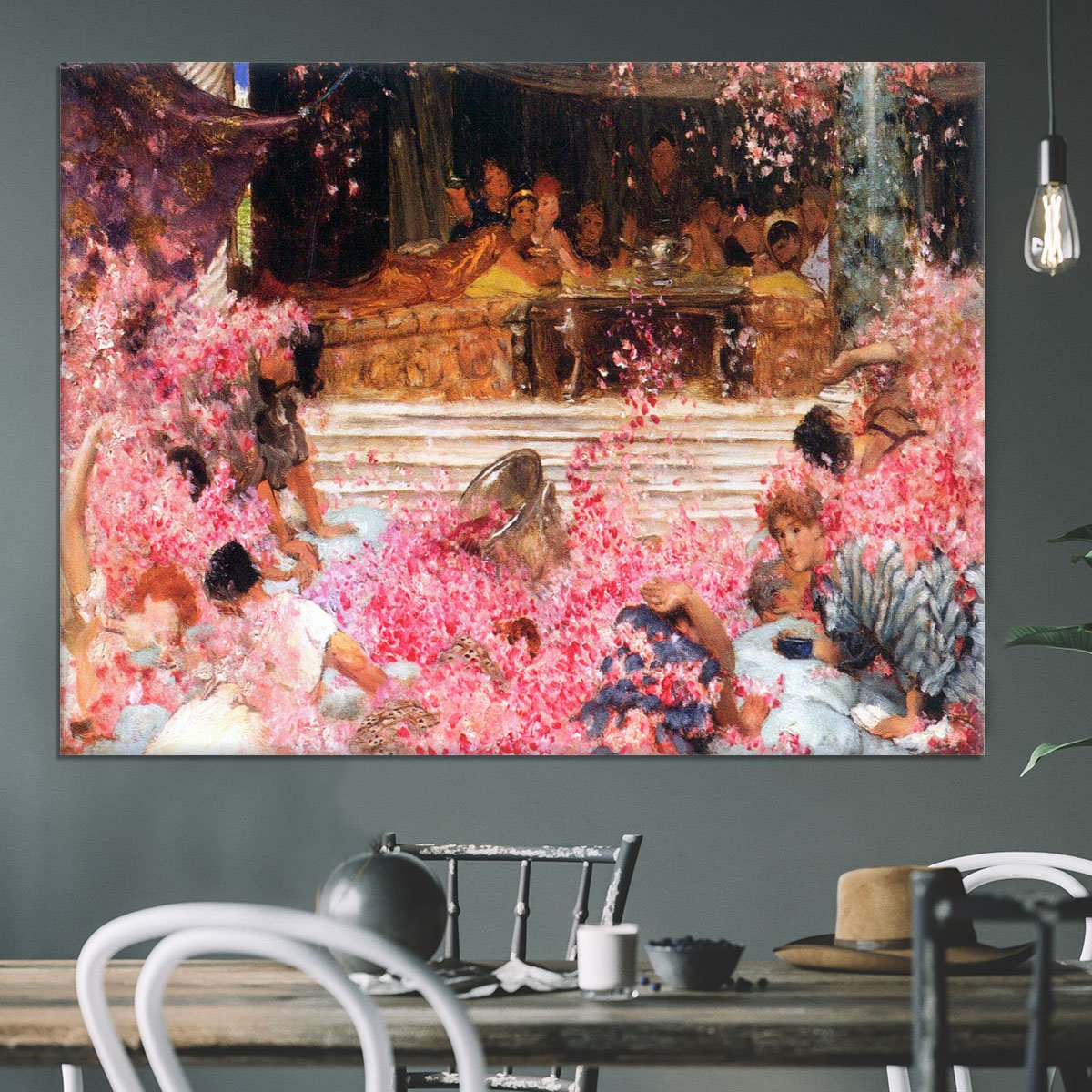 The roses of Heliogabalus by Alma Tadema Canvas Print or Poster