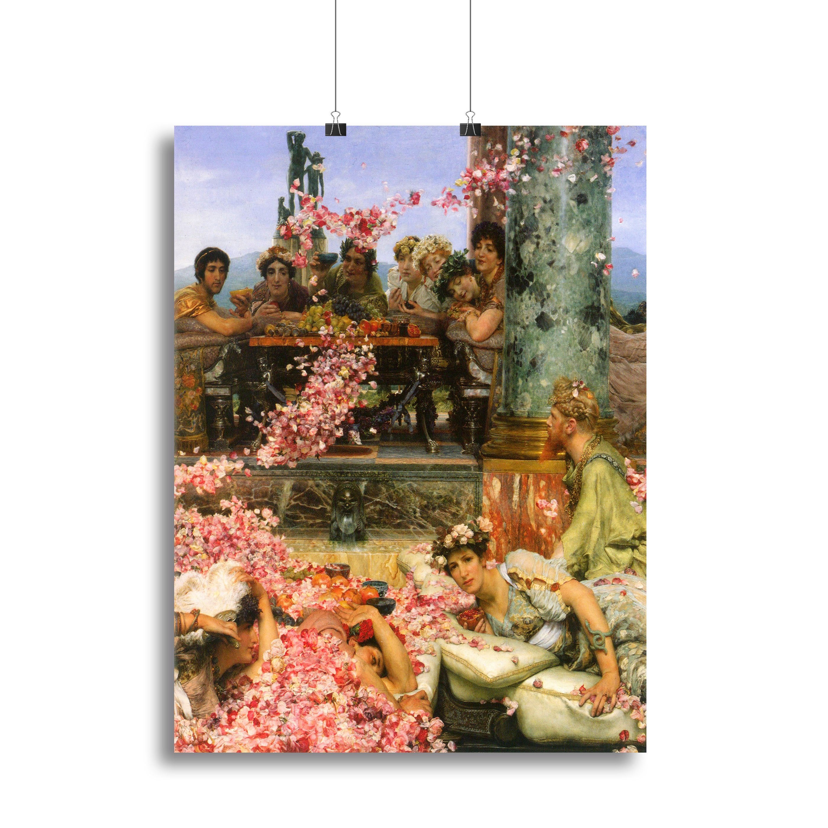 The roses of Heliogabalus detail 2 by Alma Tadema Canvas Print or Poster