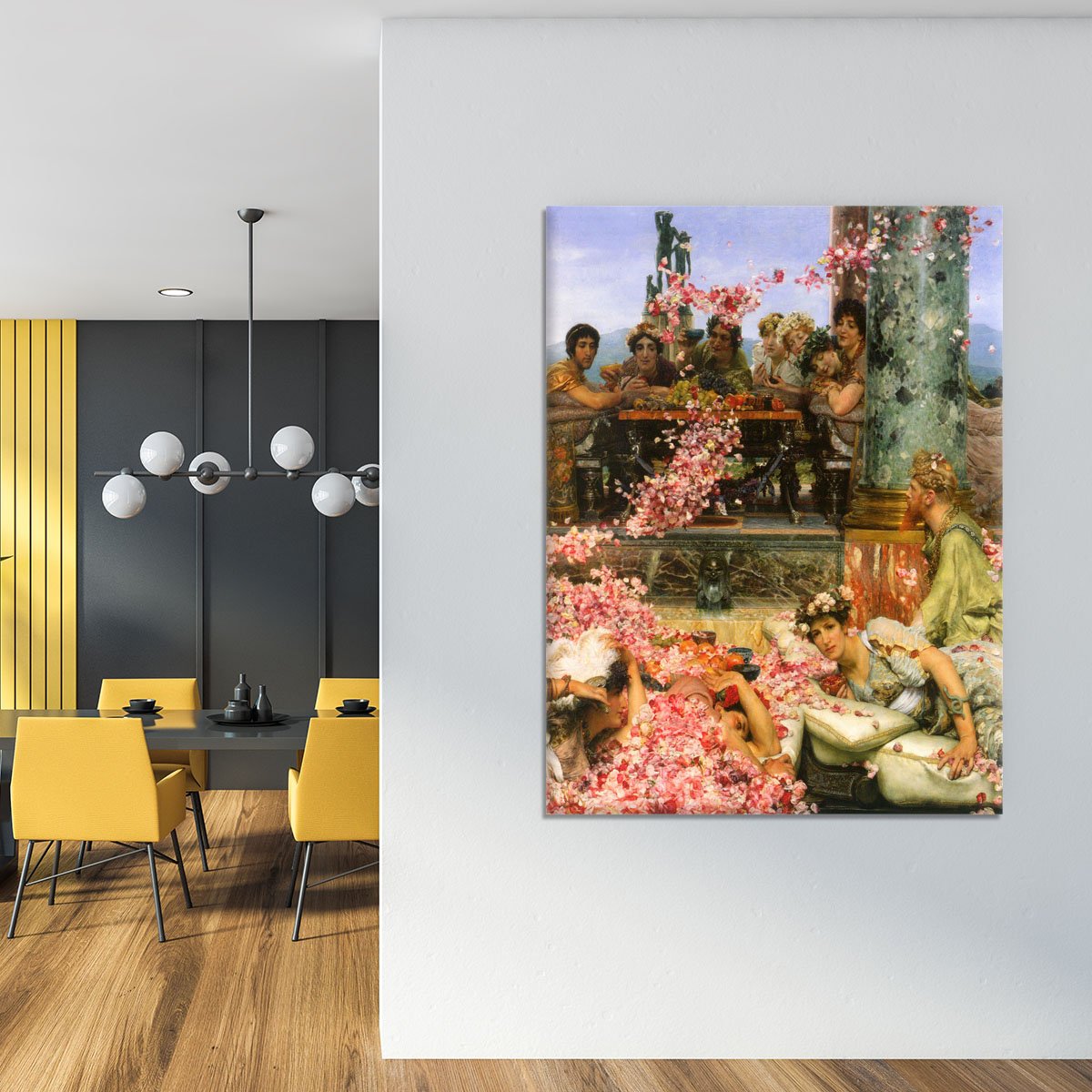 The roses of Heliogabalus detail 2 by Alma Tadema Canvas Print or Poster