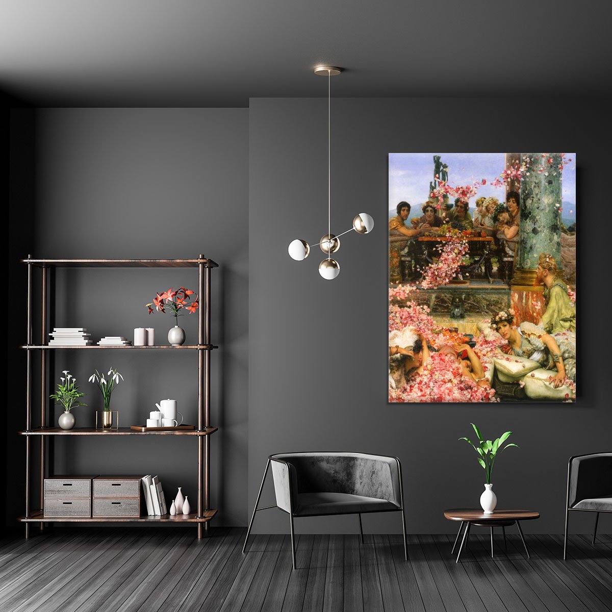 The roses of Heliogabalus detail 2 by Alma Tadema Canvas Print or Poster