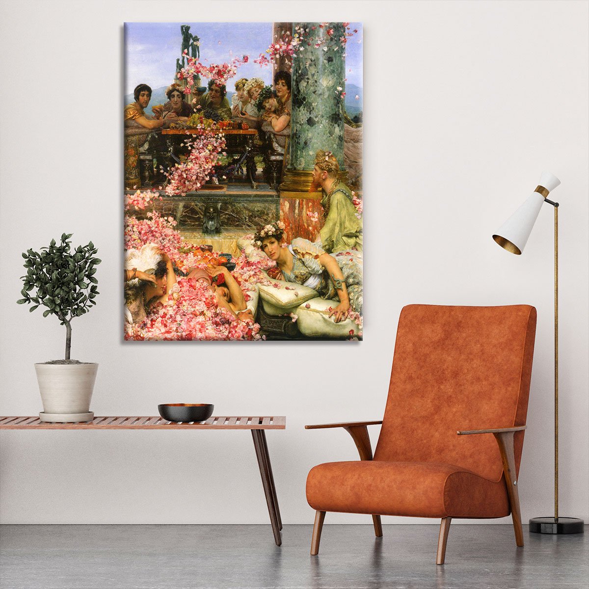 The roses of Heliogabalus detail 2 by Alma Tadema Canvas Print or Poster
