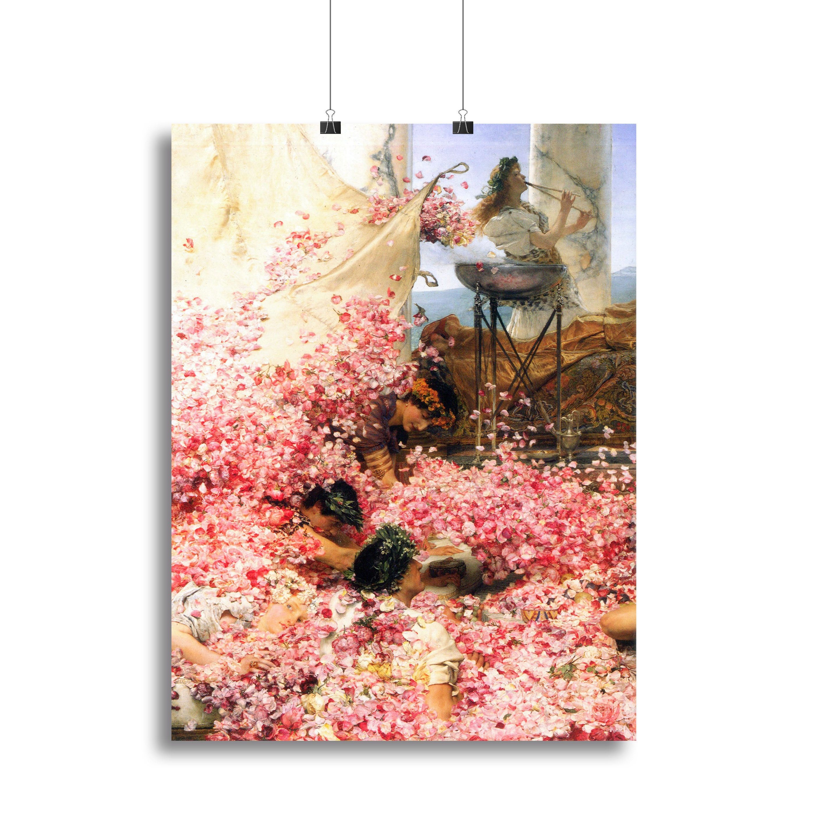 The roses of Heliogabalus detail by Alma Tadema Canvas Print or Poster