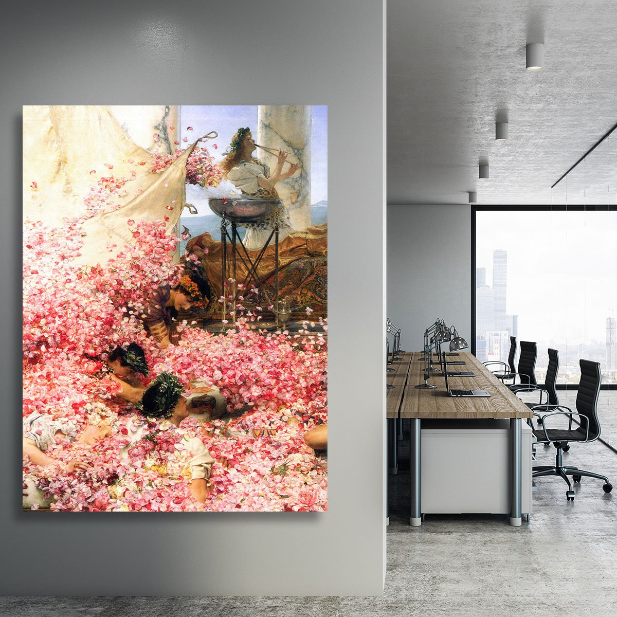 The roses of Heliogabalus detail by Alma Tadema Canvas Print or Poster