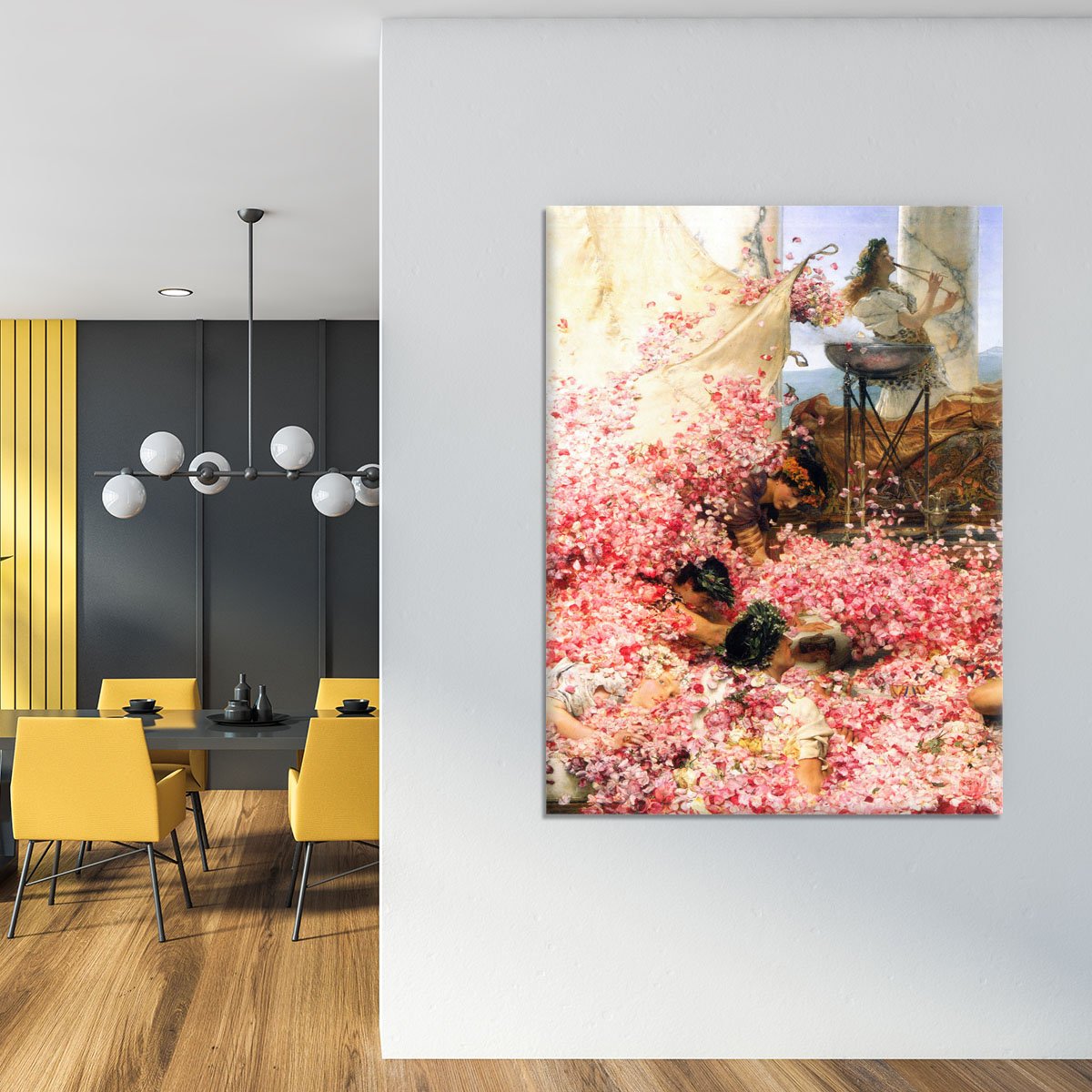 The roses of Heliogabalus detail by Alma Tadema Canvas Print or Poster