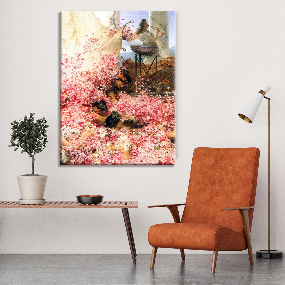 The roses of Heliogabalus detail by Alma Tadema Canvas Print or Poster