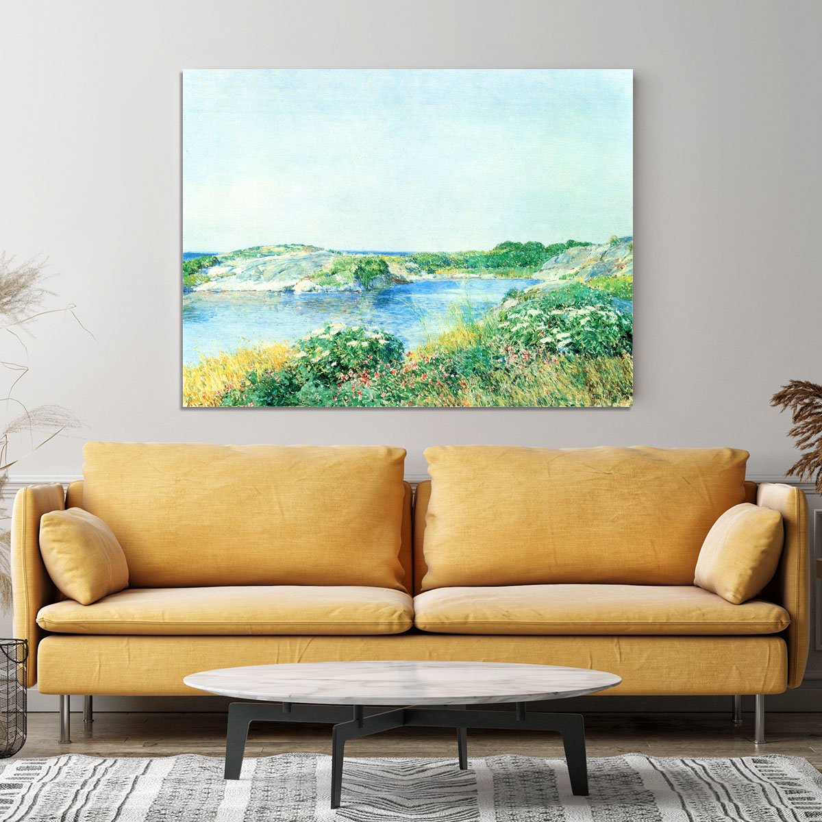 The small pond by Hassam Canvas Print or Poster