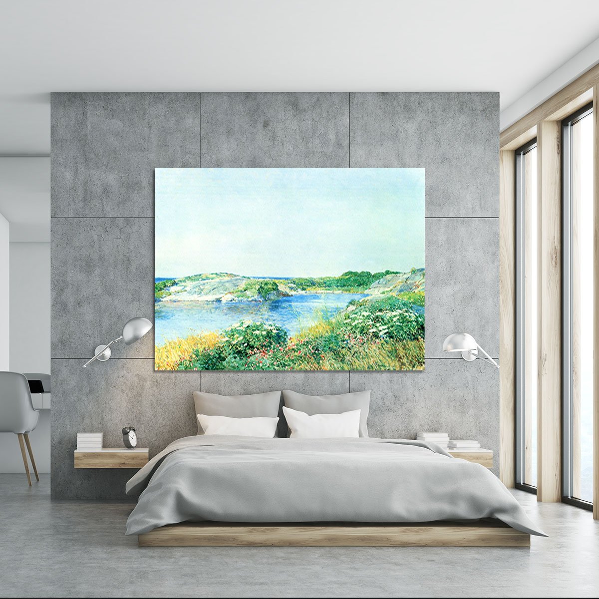 The small pond by Hassam Canvas Print or Poster