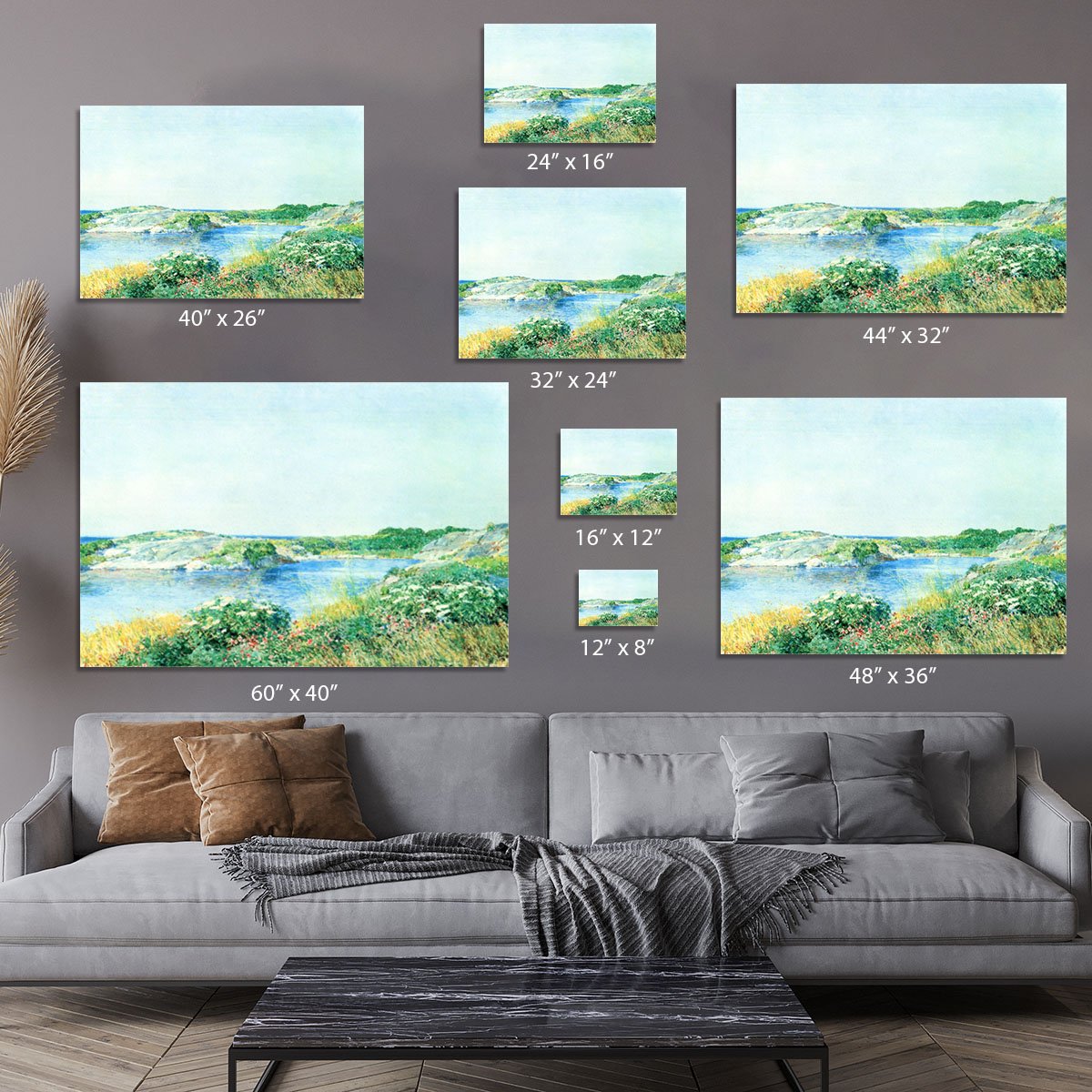 The small pond by Hassam Canvas Print or Poster