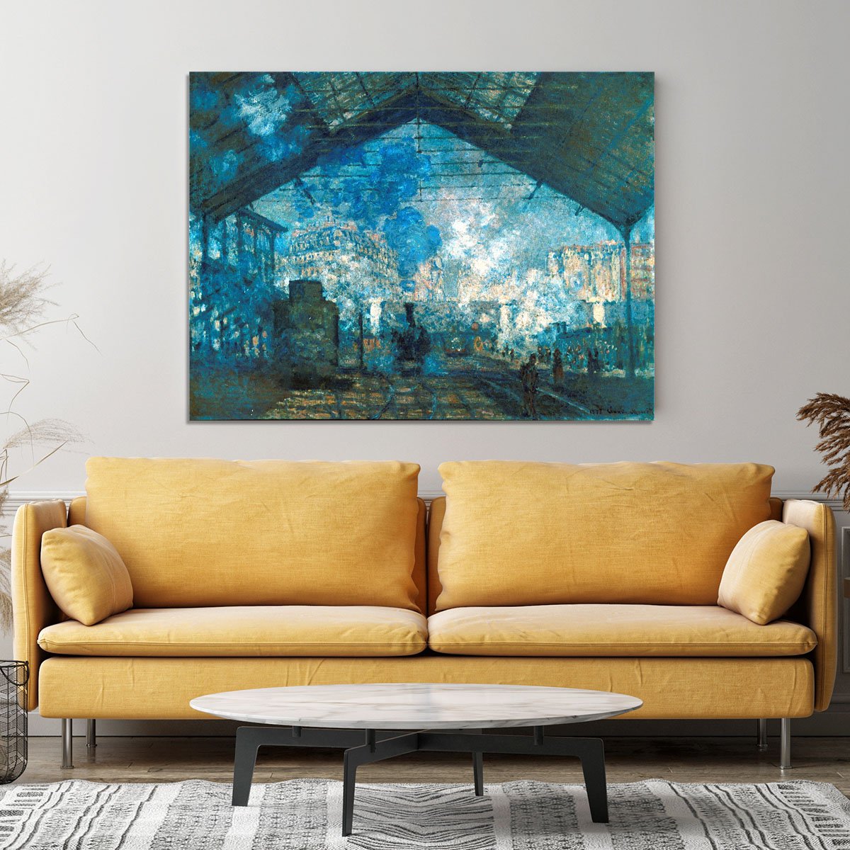 The station Saint Lazare by Monet Canvas Print or Poster