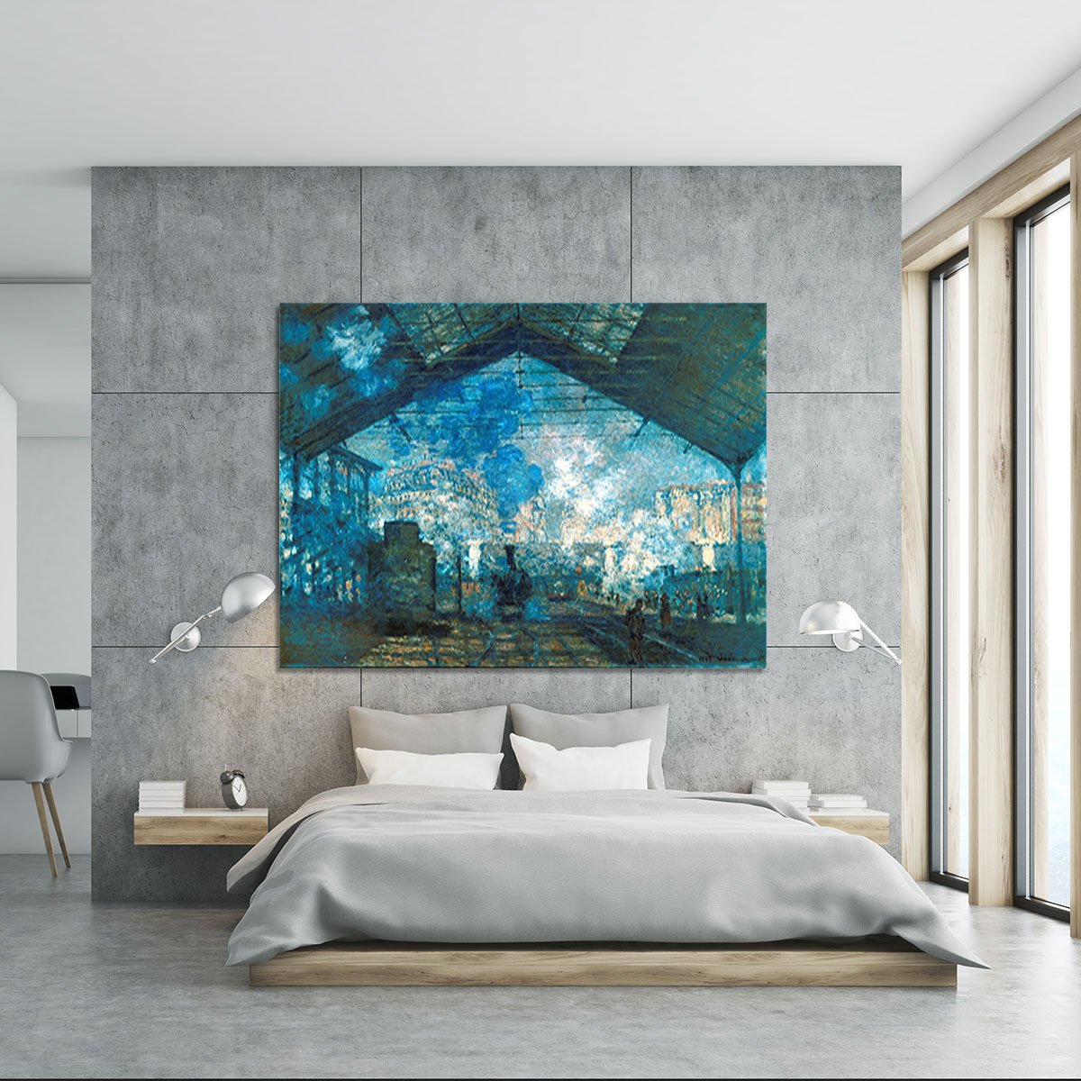 The station Saint Lazare by Monet Canvas Print or Poster