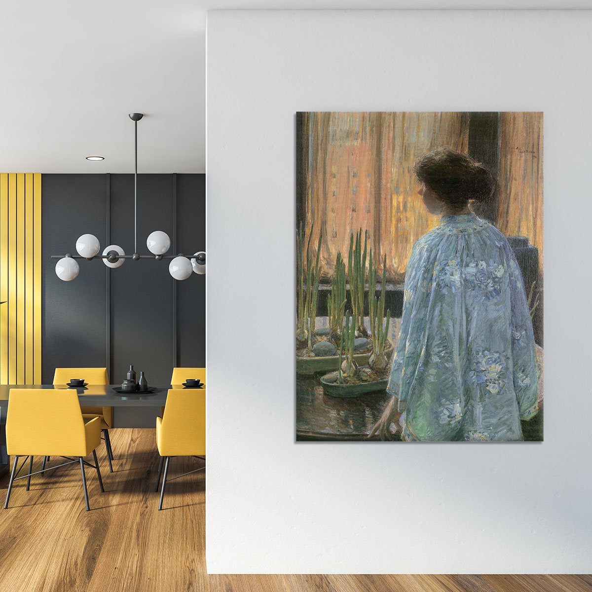 The table garden by Hassam Canvas Print or Poster