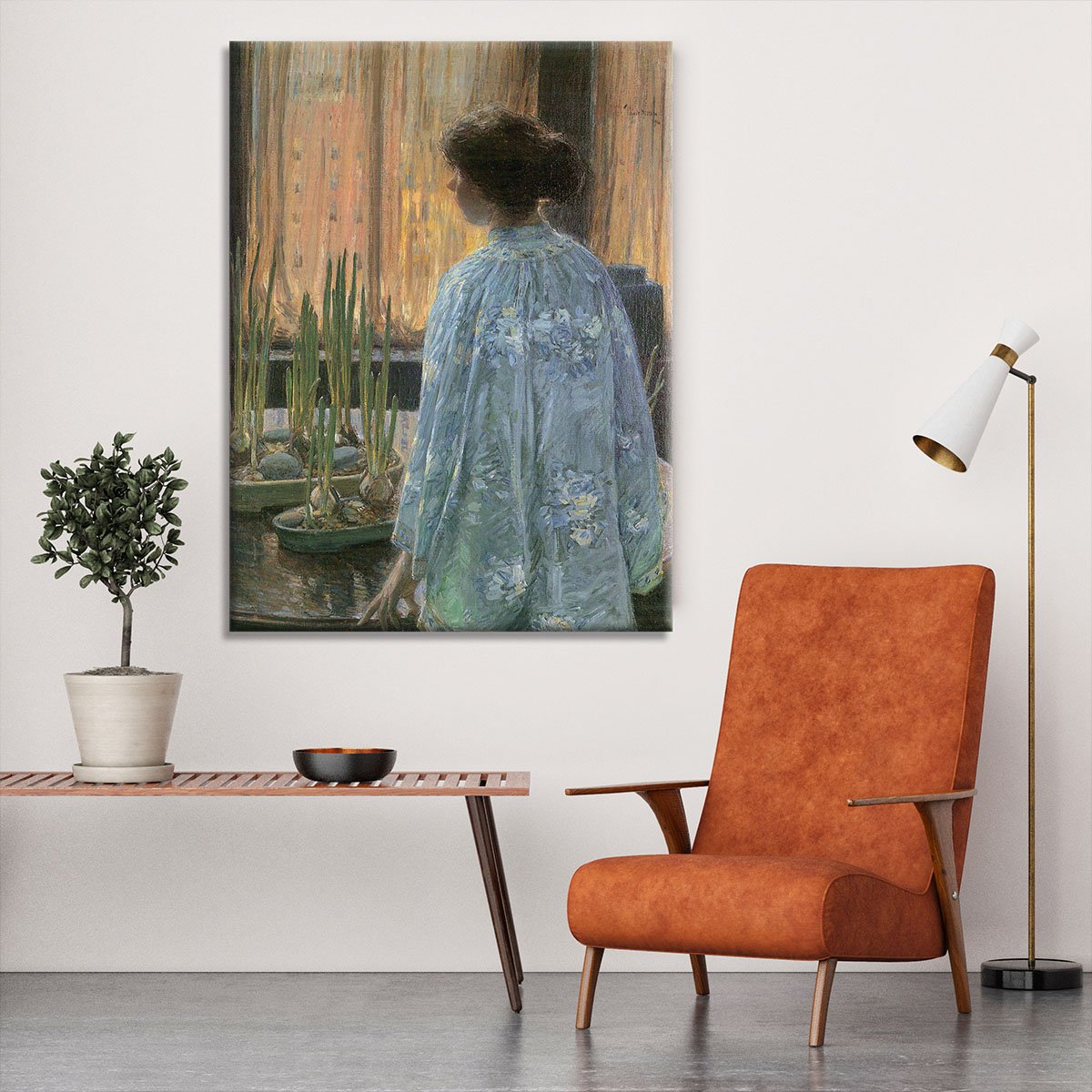 The table garden by Hassam Canvas Print or Poster