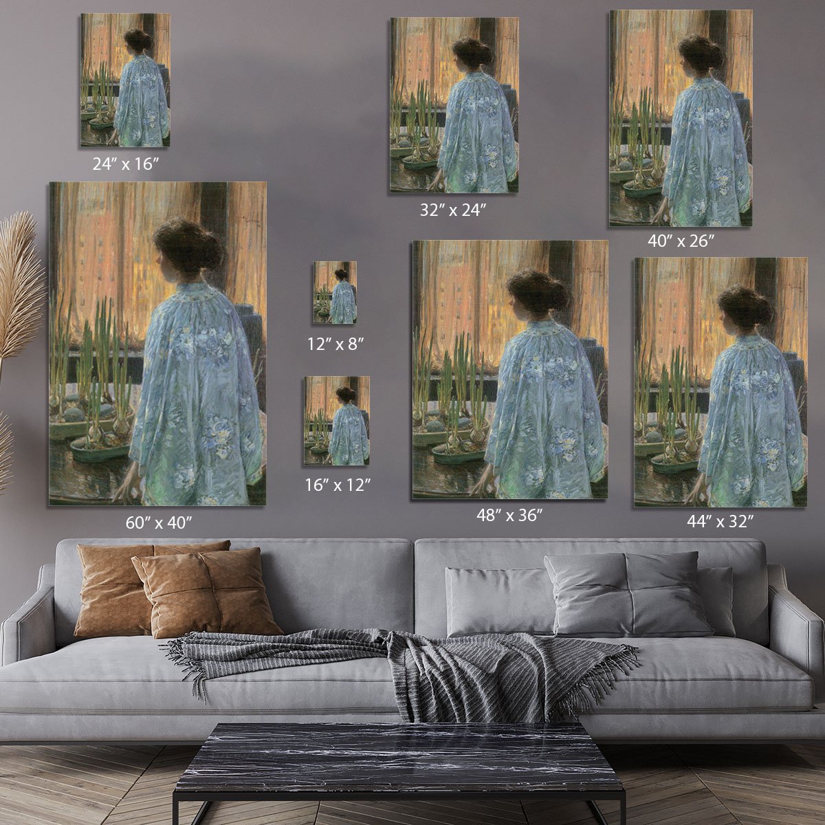 The table garden by Hassam Canvas Print or Poster