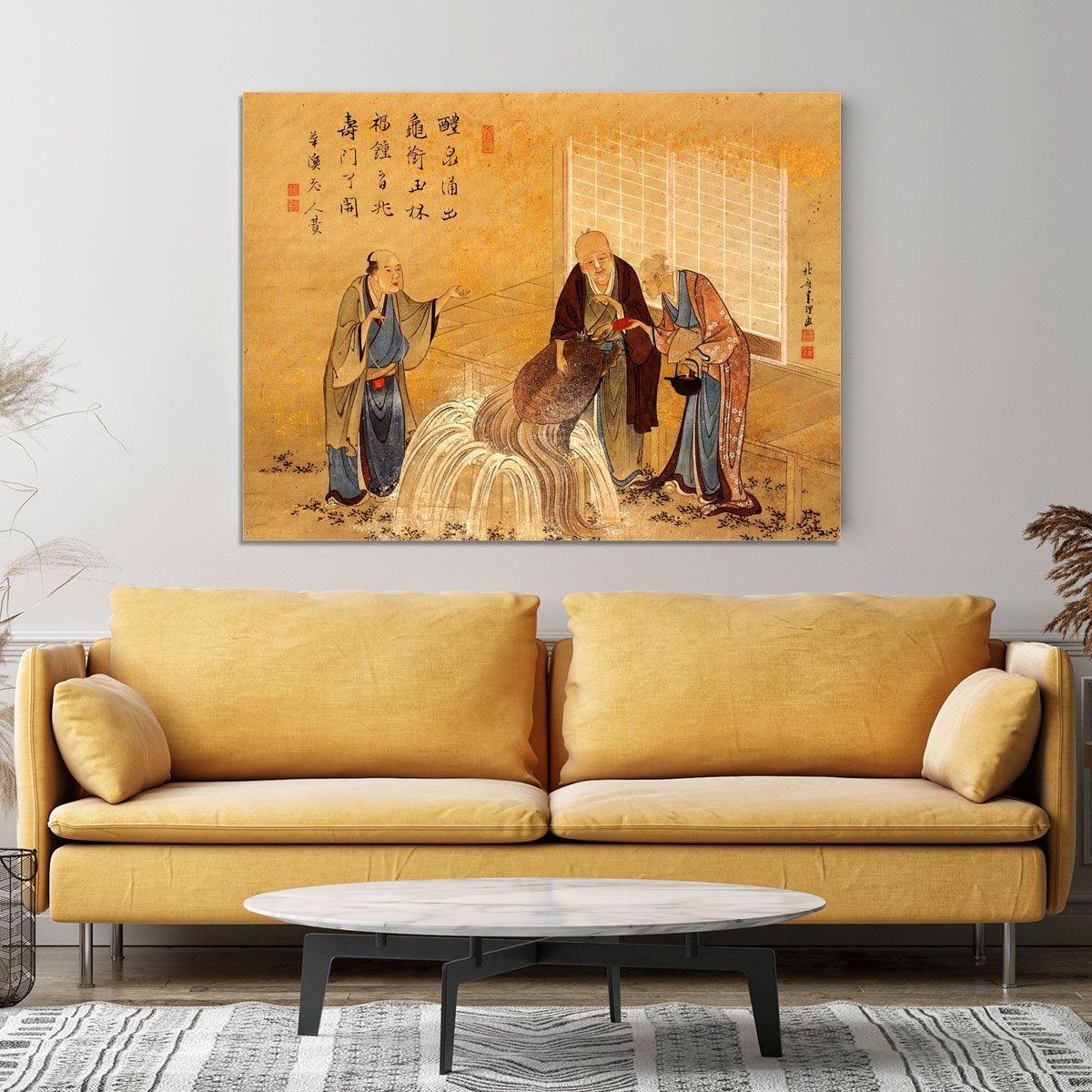 The thouthand years turtle by Hokusai Canvas Print or Poster