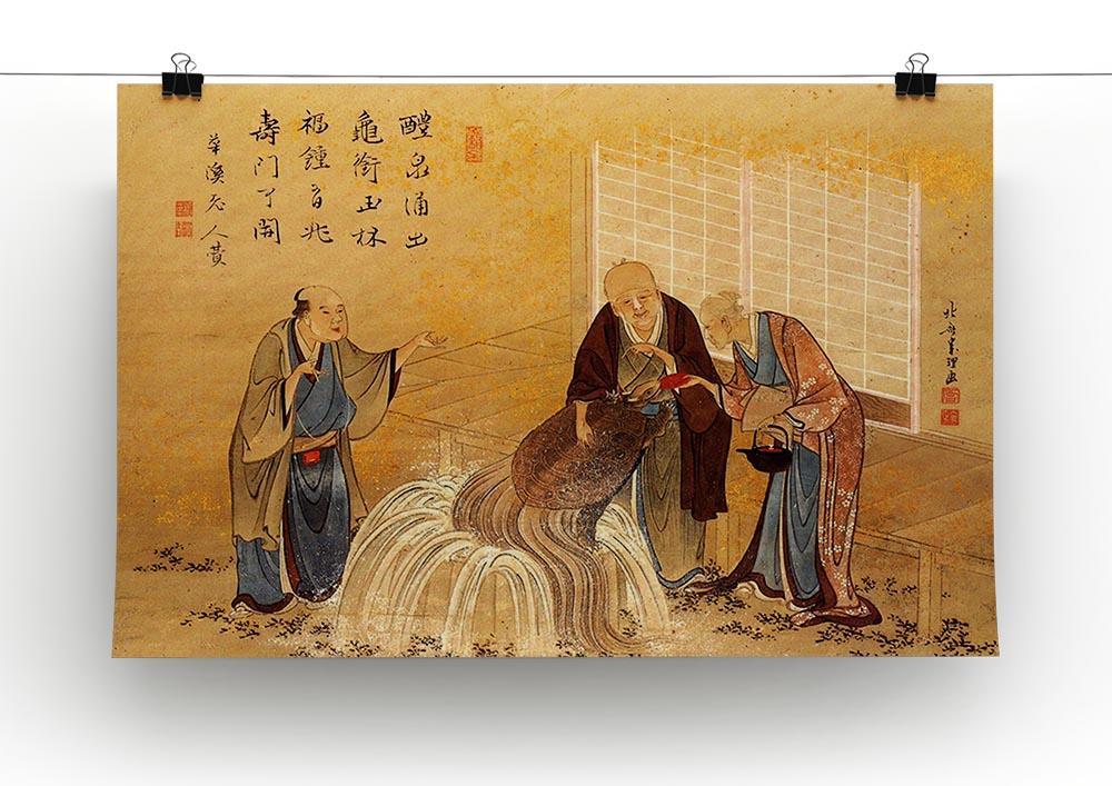 The thouthand years turtle by Hokusai Canvas Print or Poster - Canvas Art Rocks - 2