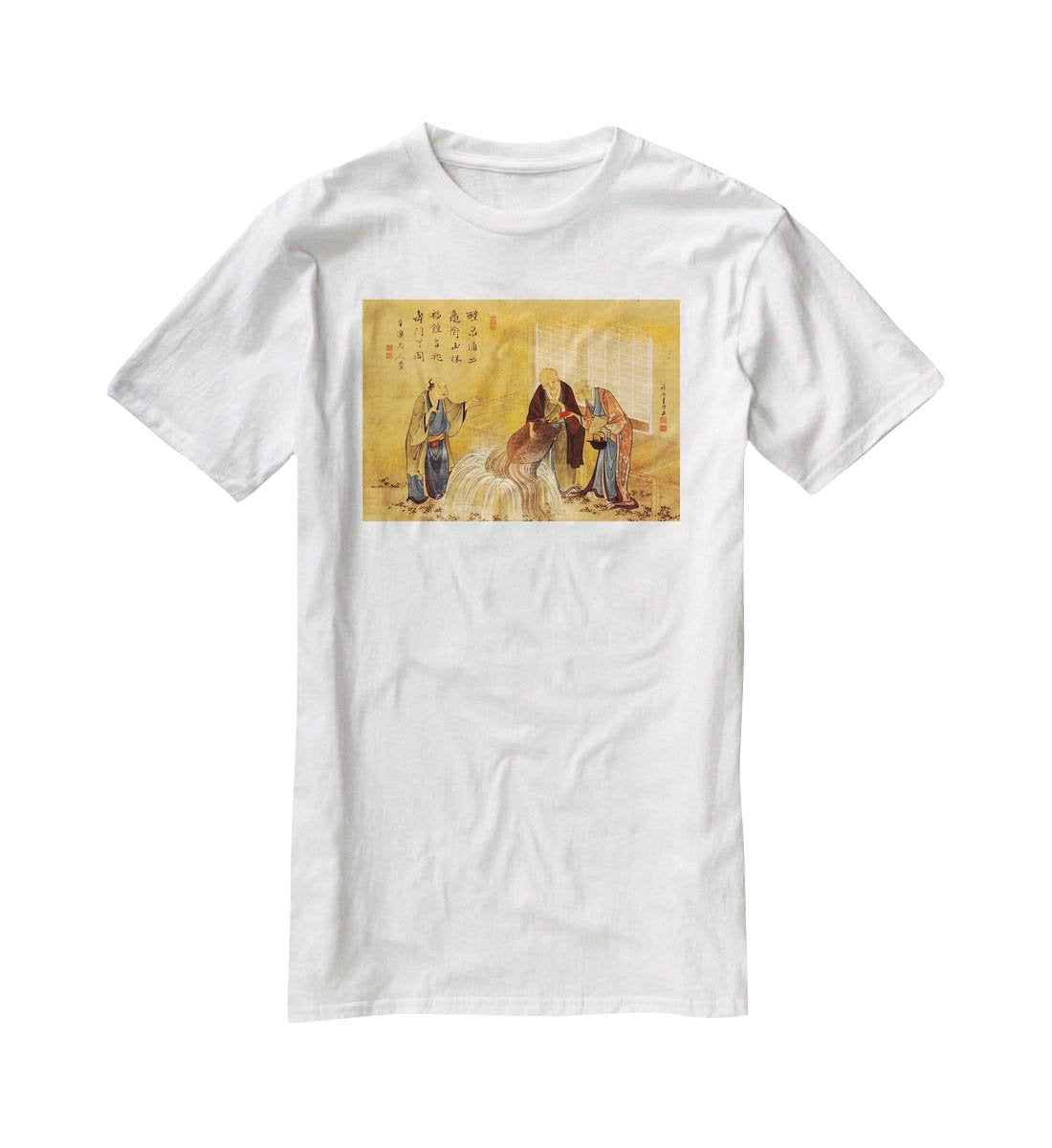 The thouthand years turtle by Hokusai T-Shirt - Canvas Art Rocks - 5