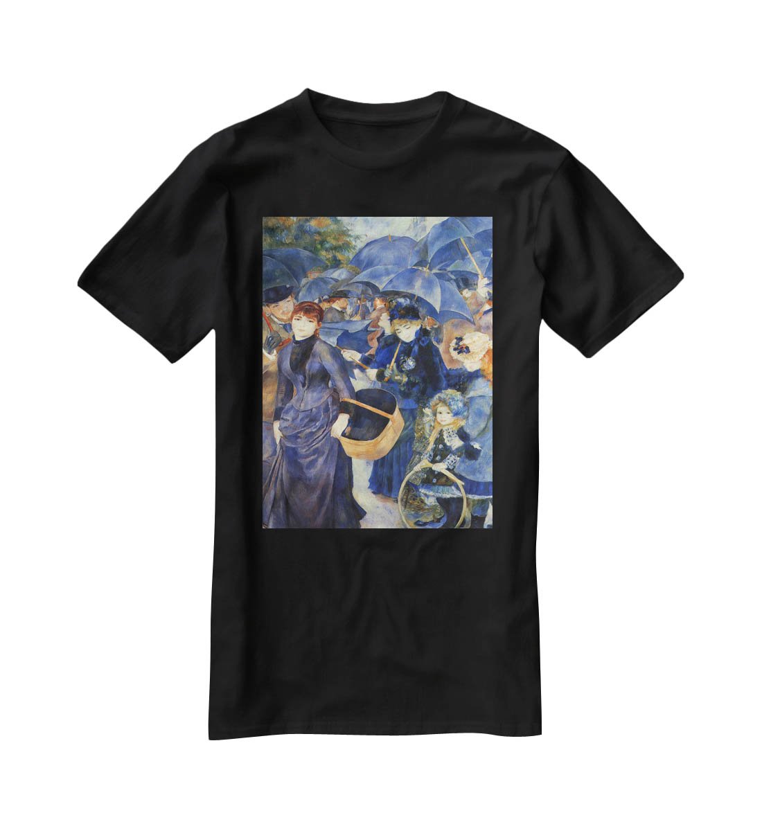 The umbrellas by Renoir T-Shirt - Canvas Art Rocks - 1
