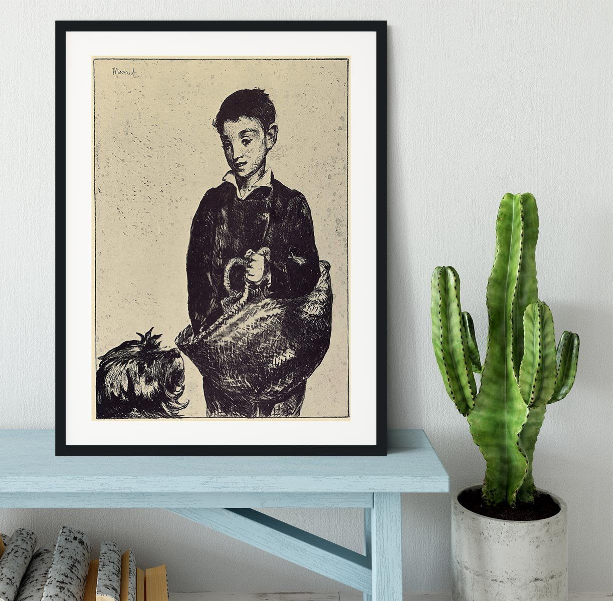 The urchin by Manet Framed Print - Canvas Art Rocks - 1