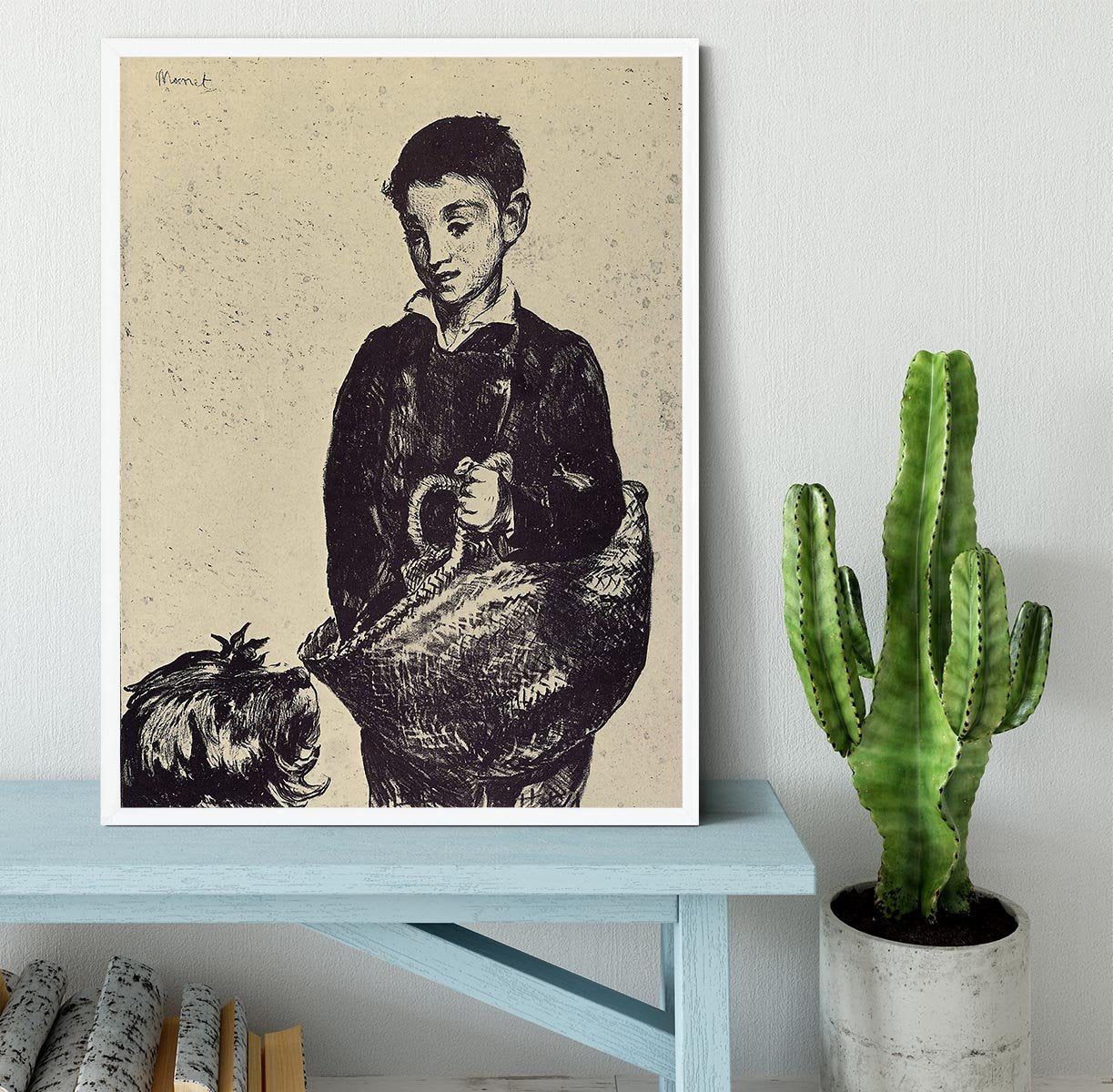The urchin by Manet Framed Print - Canvas Art Rocks -6