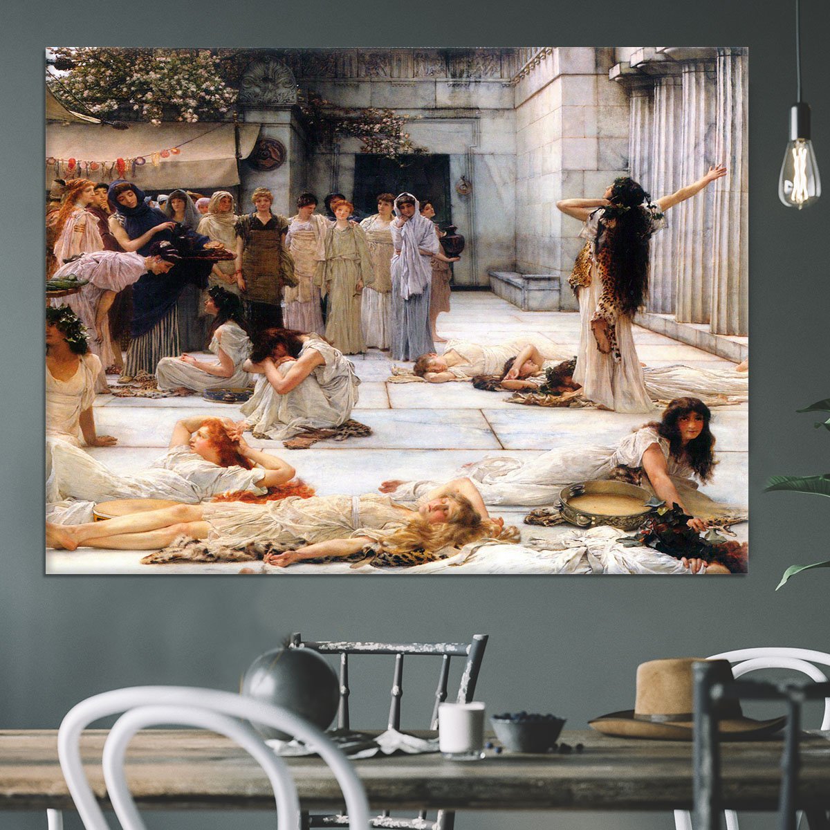 The women of Amphissa detail by Alma Tadema Canvas Print or Poster
