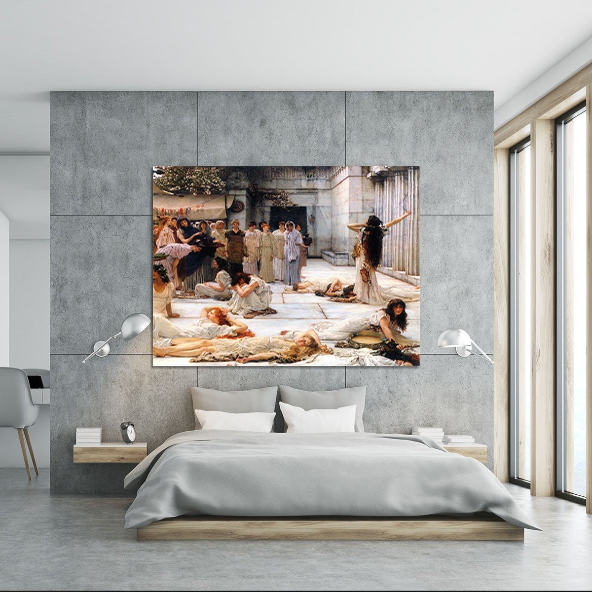 The women of Amphissa detail by Alma Tadema Canvas Print or Poster