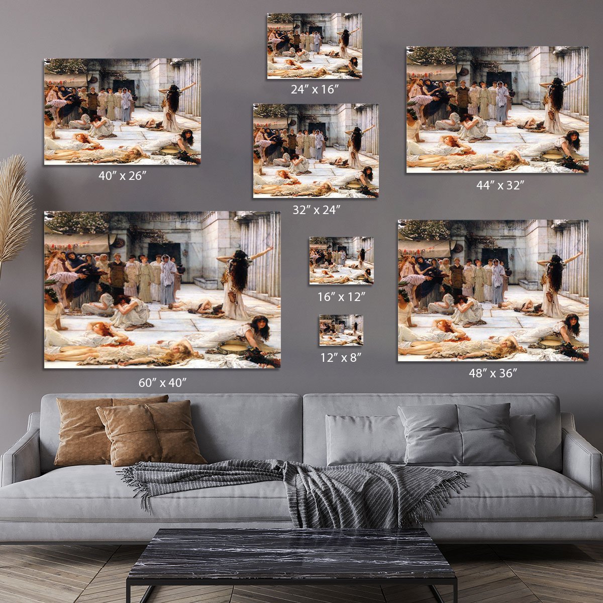 The women of Amphissa detail by Alma Tadema Canvas Print or Poster