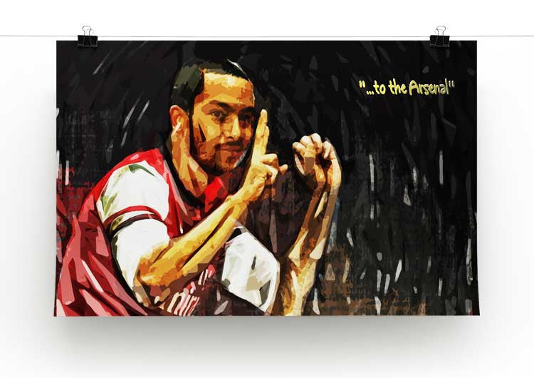 Theo Walcott 2-0 to the Arsenal Print - Canvas Art Rocks - 2