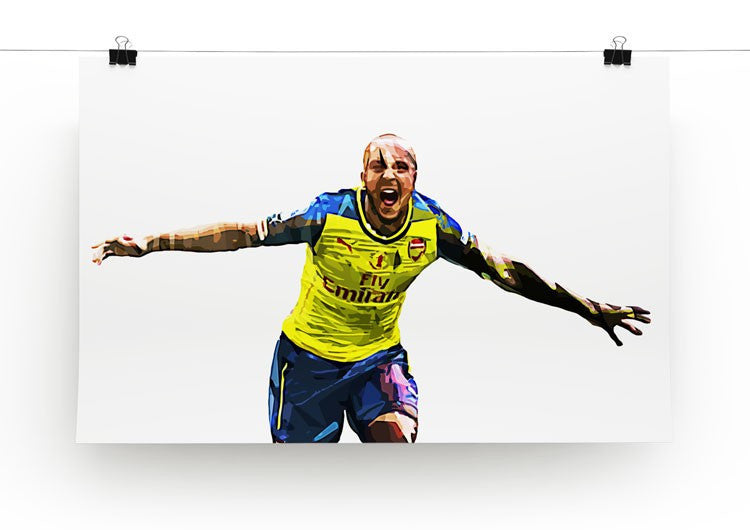 Theo Walcott Cup Final Goal Print - Canvas Art Rocks - 2