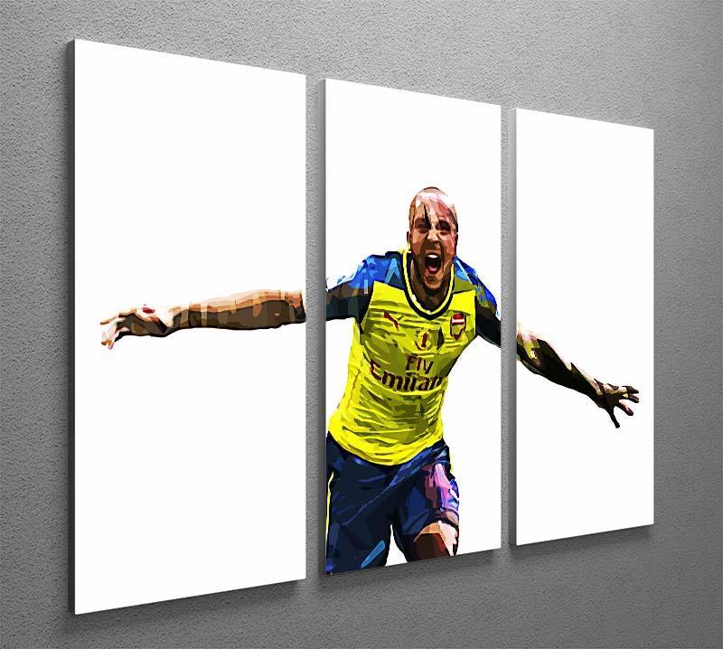 Theo Walcott Cup Final Goal 3 Split Panel Canvas Print - Canvas Art Rocks - 2