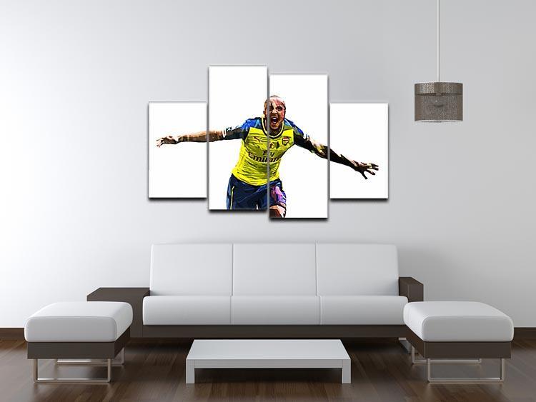 Theo Walcott Cup Final Goal 4 Split Panel Canvas - Canvas Art Rocks - 3