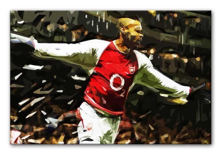 Thierry Henry Legend Print - Canvas Art Rocks - 1