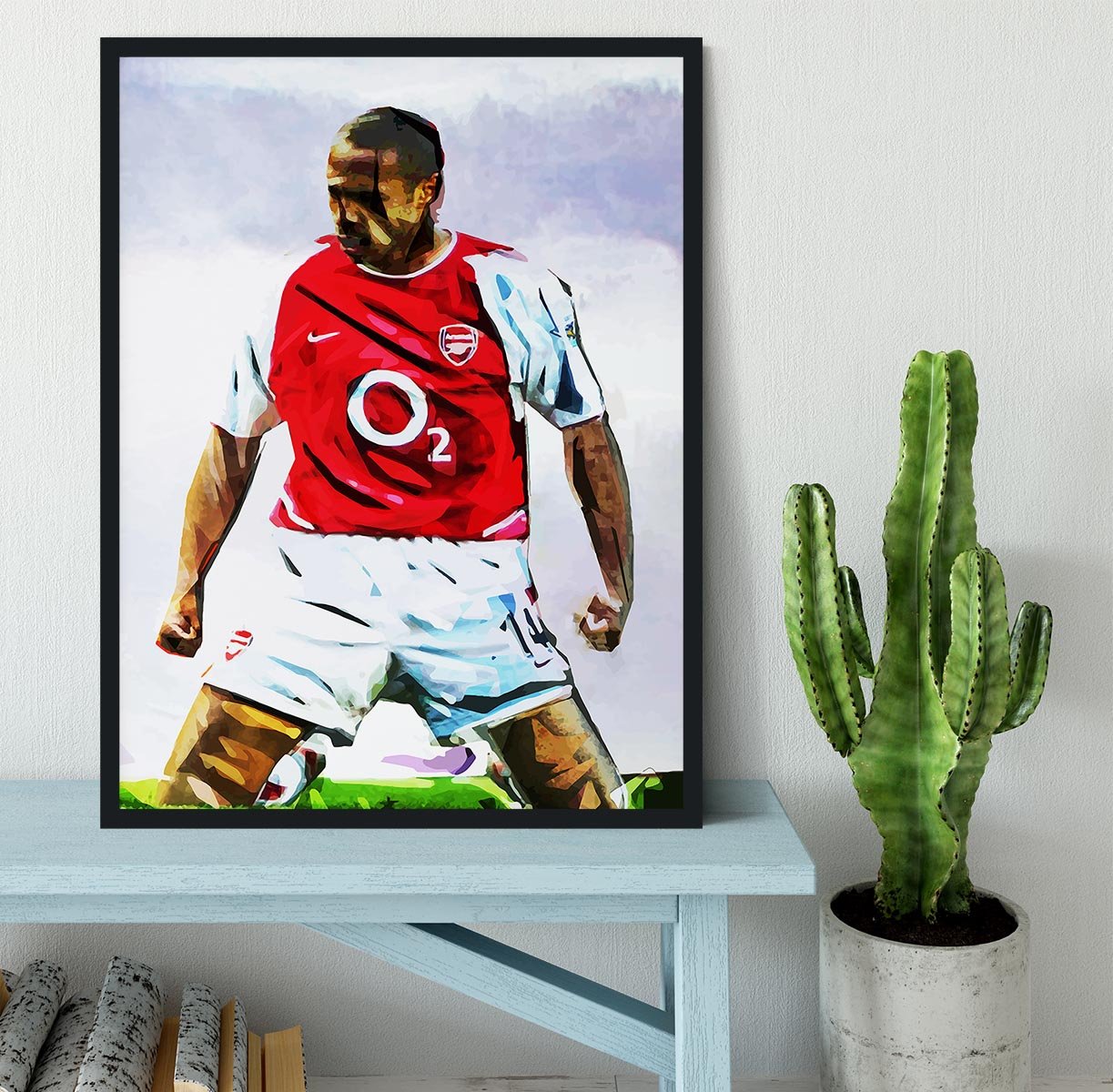 Thierry Henry Kneeslide Framed Print - Canvas Art Rocks - 2
