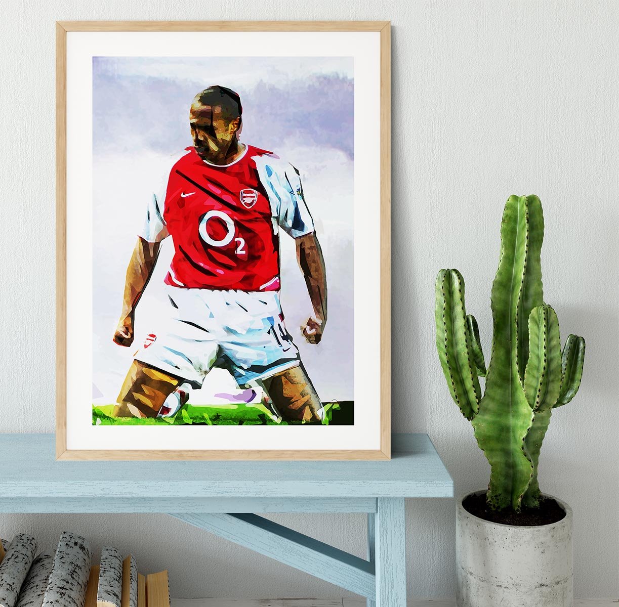 Thierry Henry Kneeslide Framed Print - Canvas Art Rocks - 3
