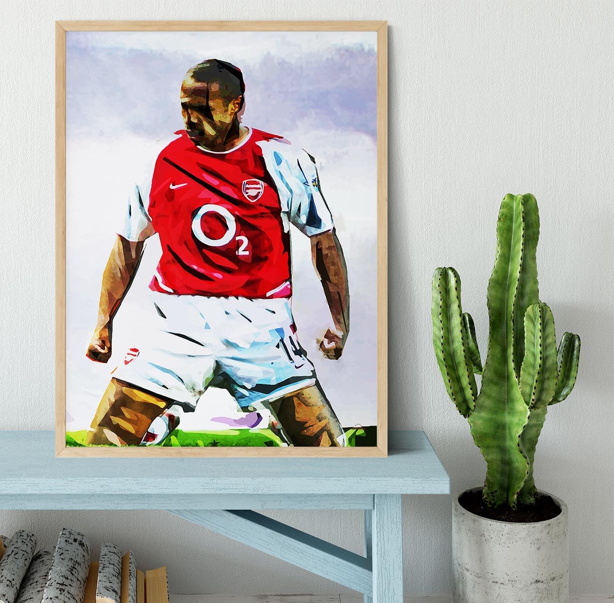 Thierry Henry Kneeslide Framed Print - Canvas Art Rocks - 4