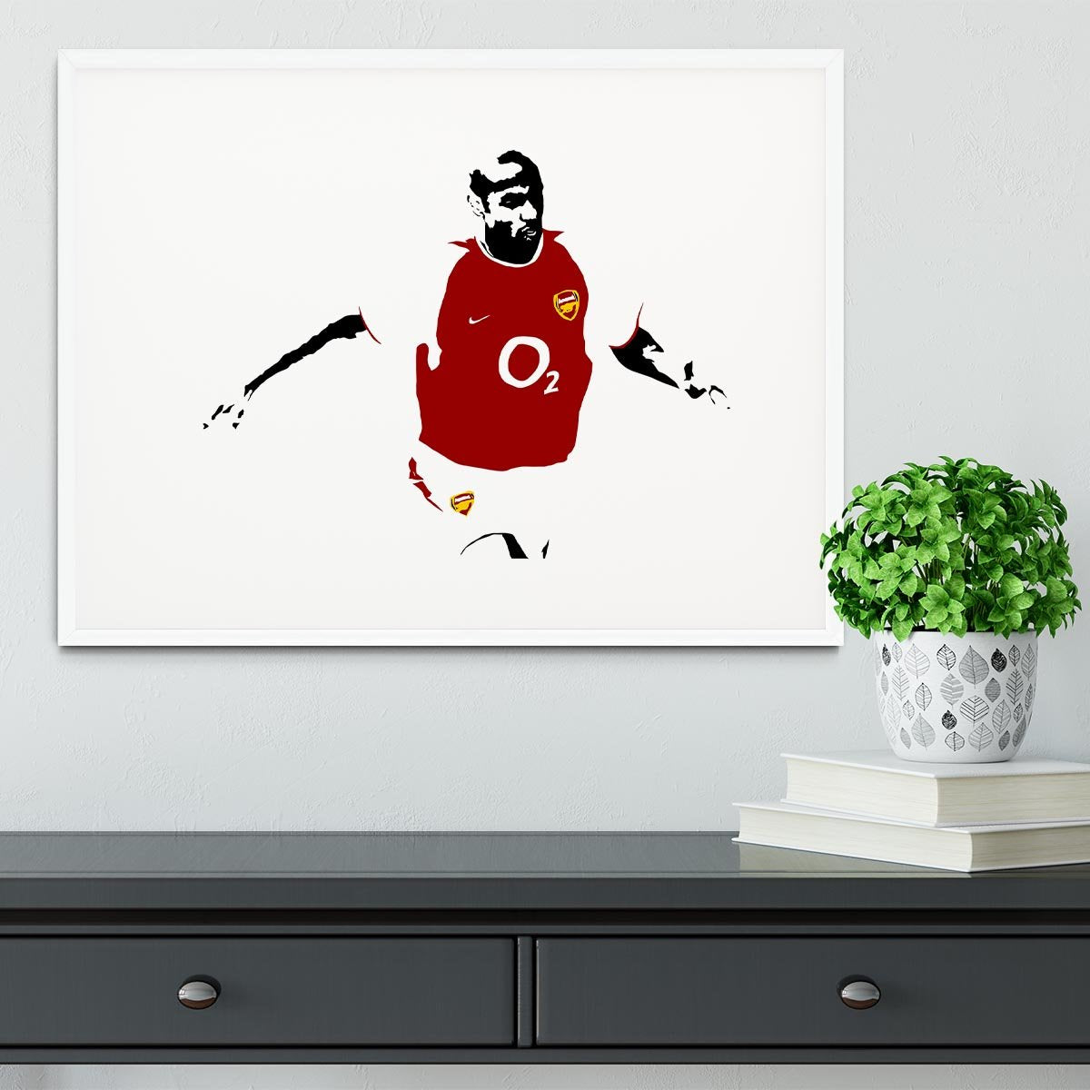 Thierry Henry Pop Art Framed Print - Canvas Art Rocks - 5