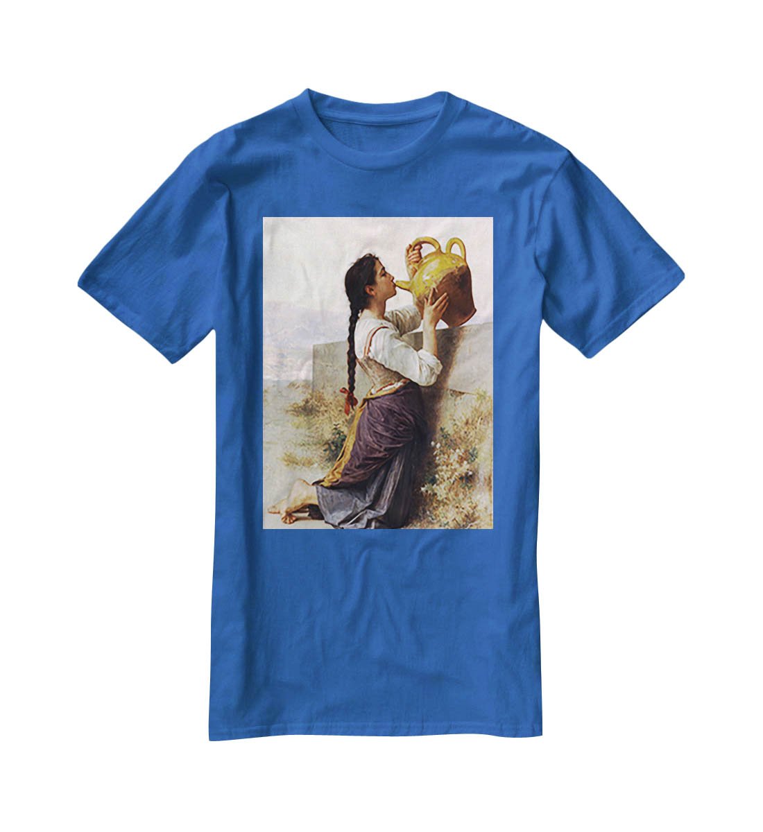 Thirst By Bouguereau T-Shirt - Canvas Art Rocks - 2