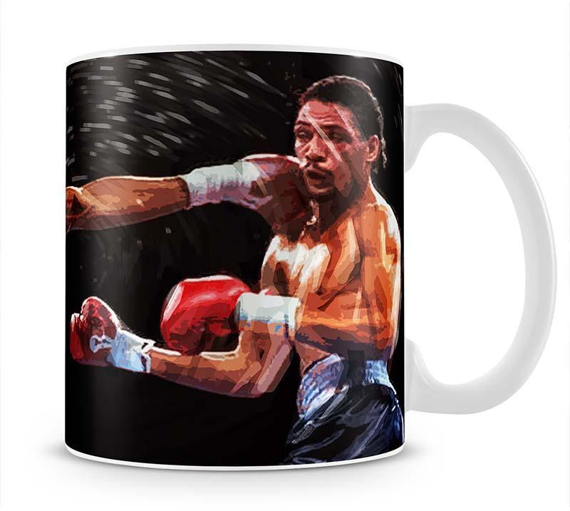 Thomas Hearns vs Virgil Hill Mug - Canvas Art Rocks - 1