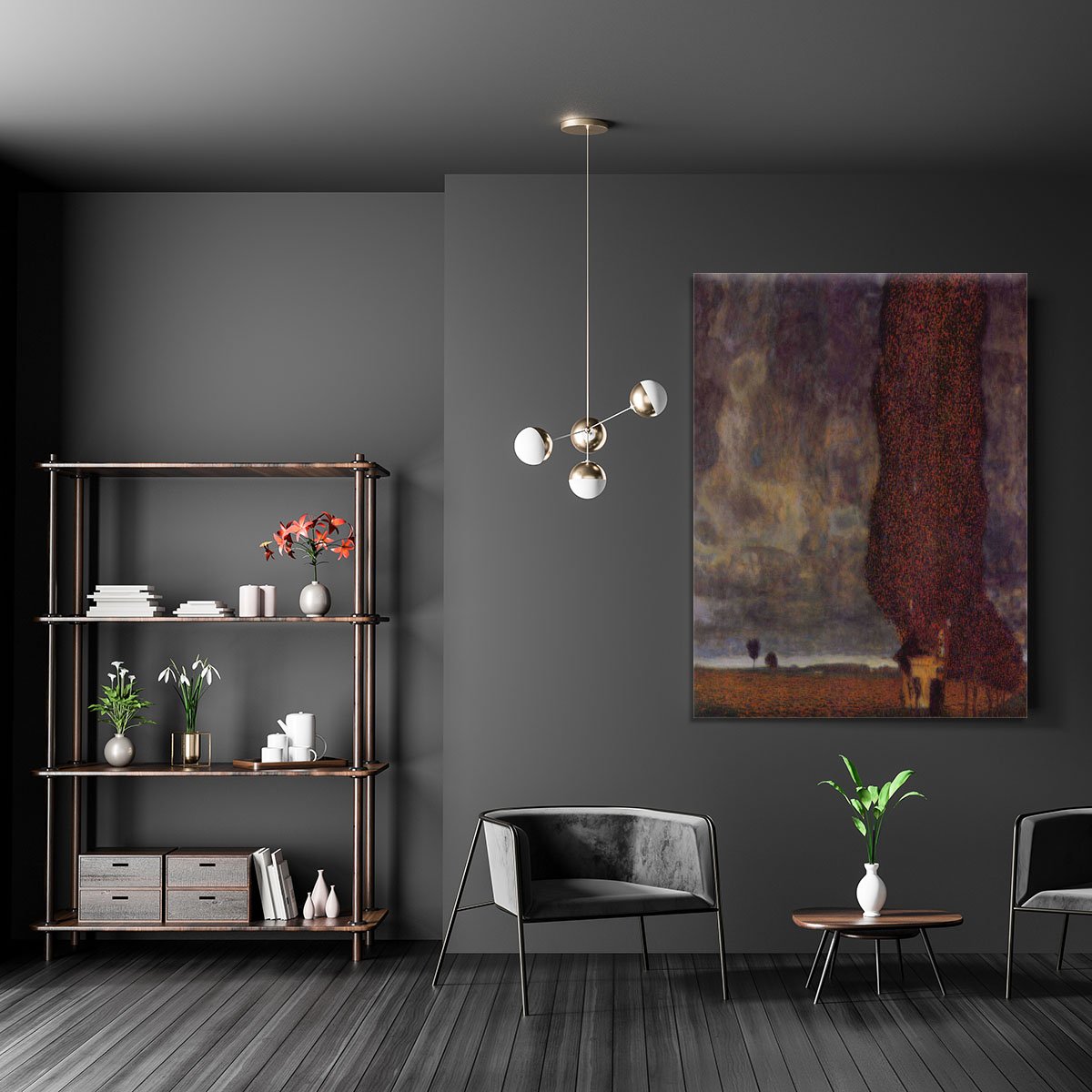 Thunderstorm by Klimt Canvas Print or Poster
