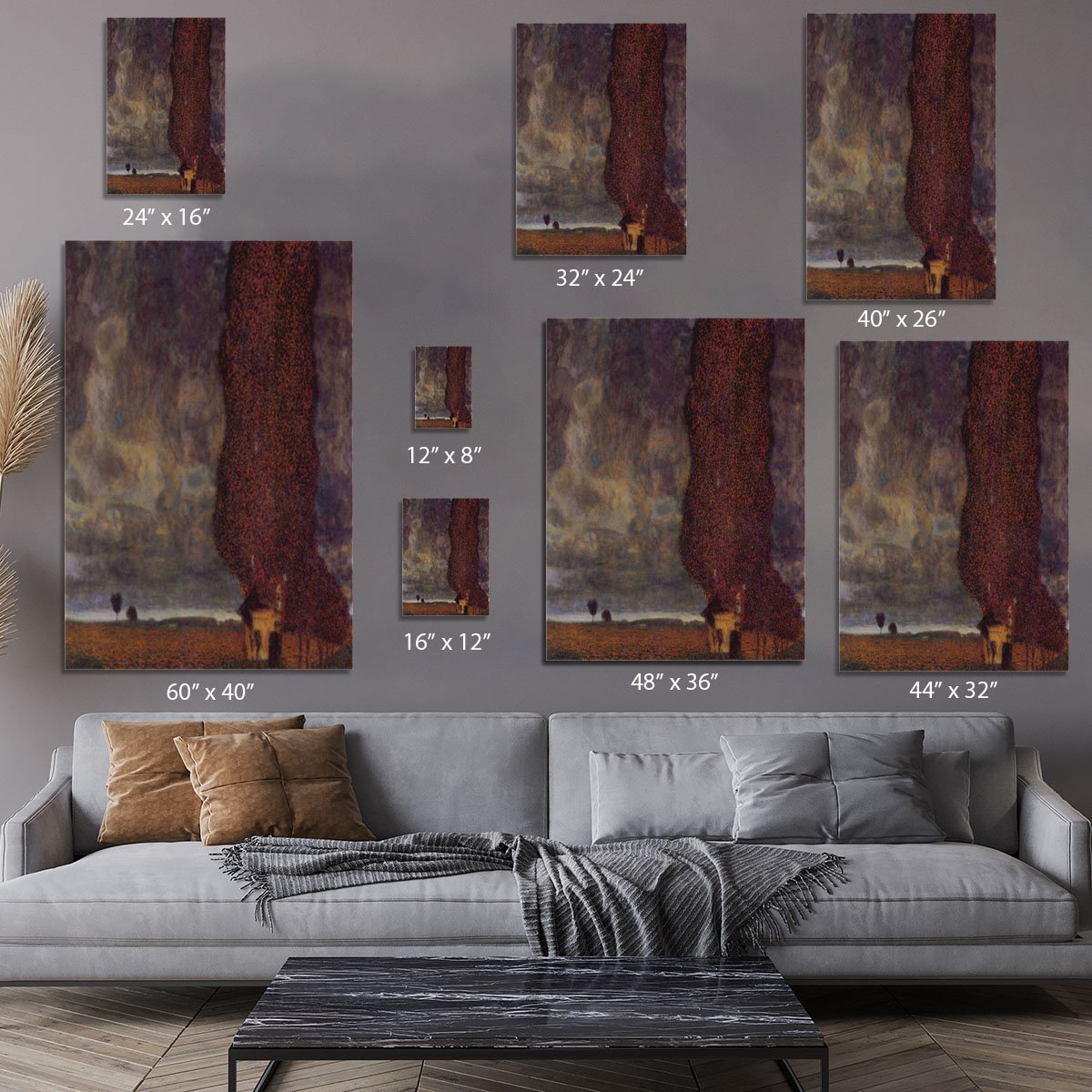 Thunderstorm by Klimt Canvas Print or Poster