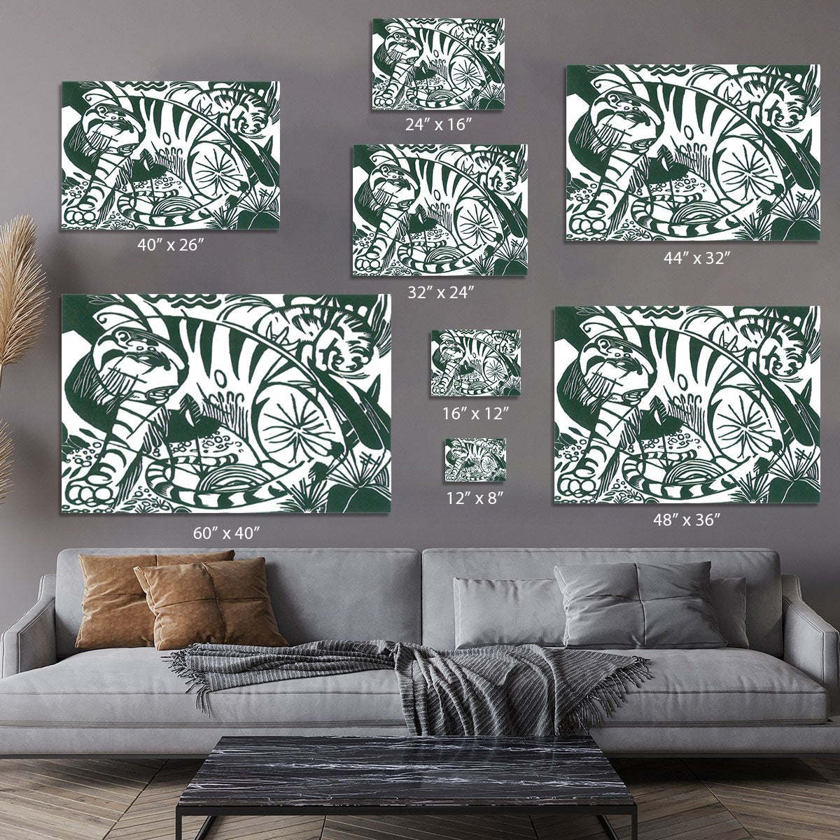 Tiger by Franz Marc Canvas Print or Poster