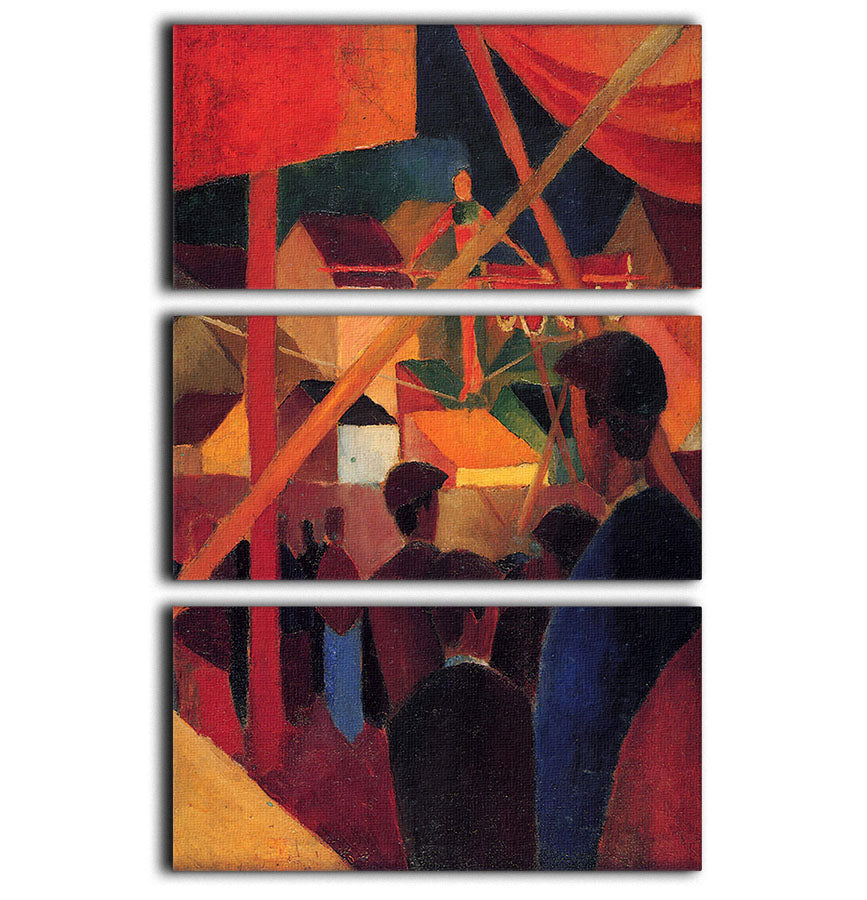Tightrope by Macke 3 Split Panel Canvas Print - Canvas Art Rocks - 1