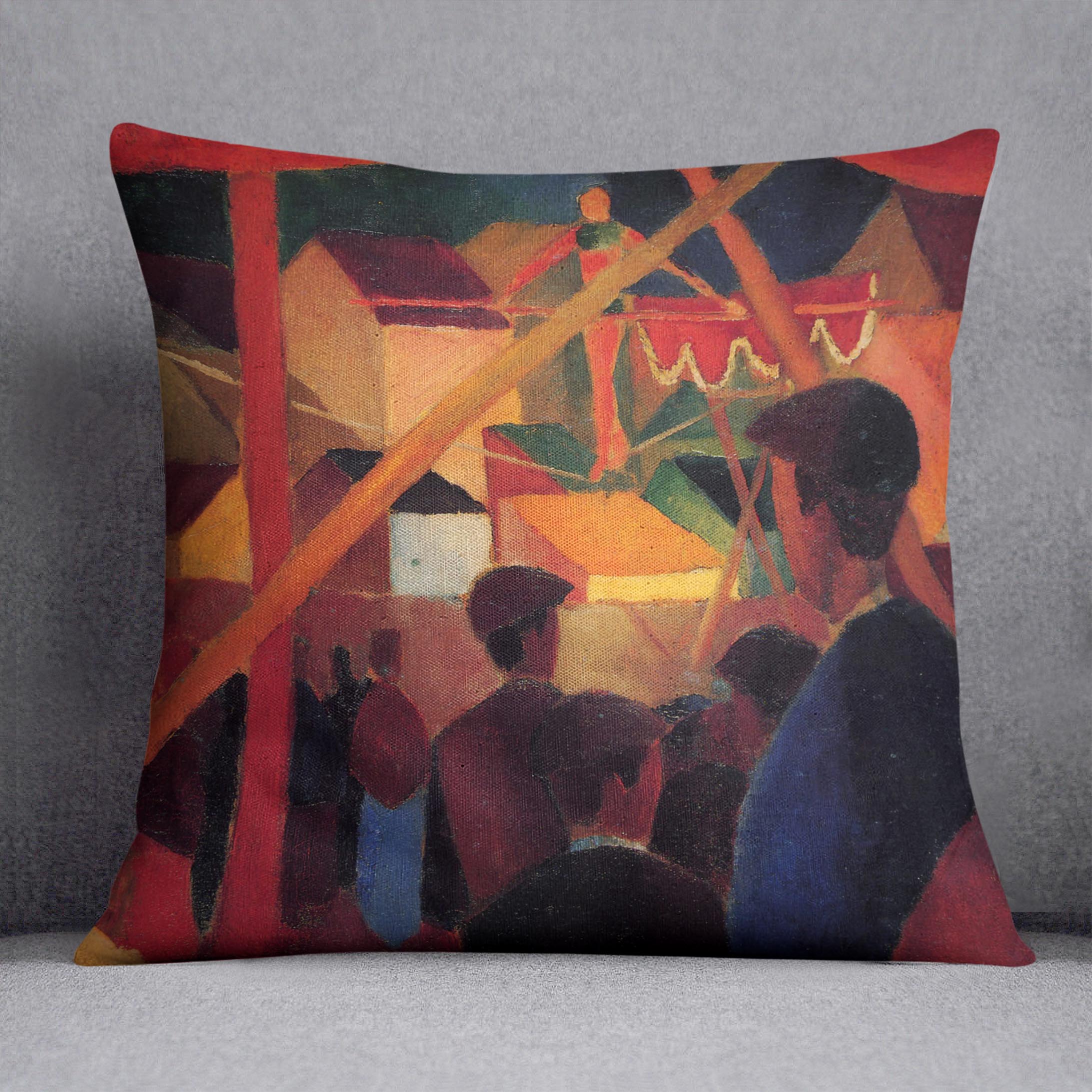 Tightrope by Macke Cushion - Canvas Art Rocks - 1