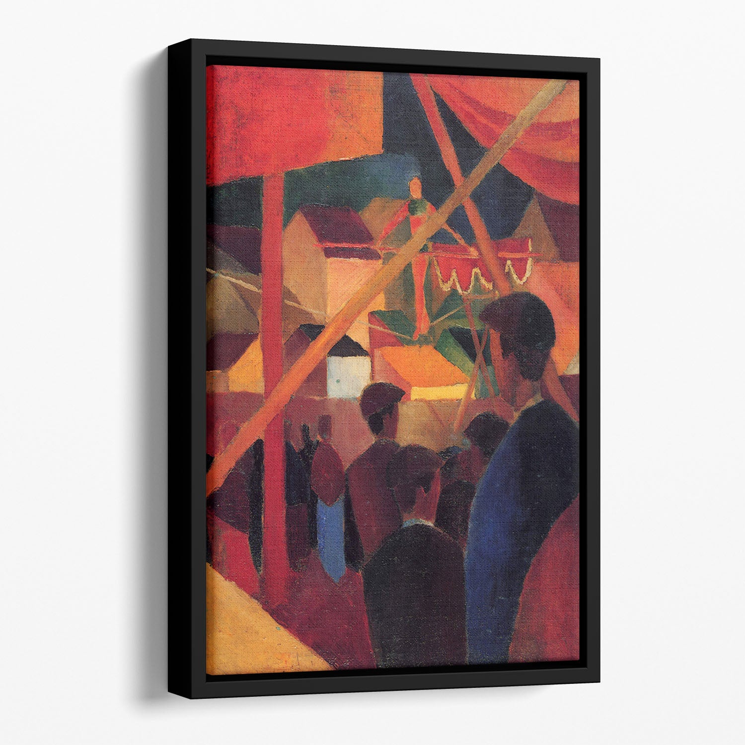 Tightrope by Macke Floating Framed Canvas - Canvas Art Rocks - 1