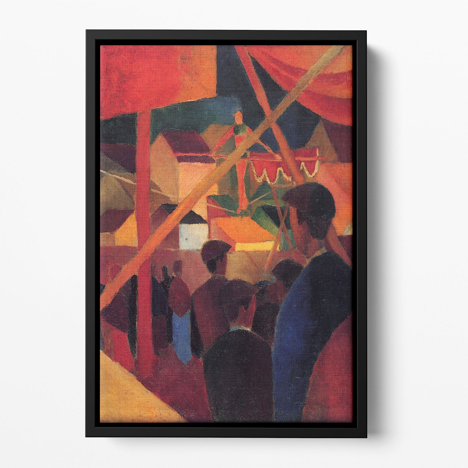 Tightrope by Macke Floating Framed Canvas - Canvas Art Rocks - 2