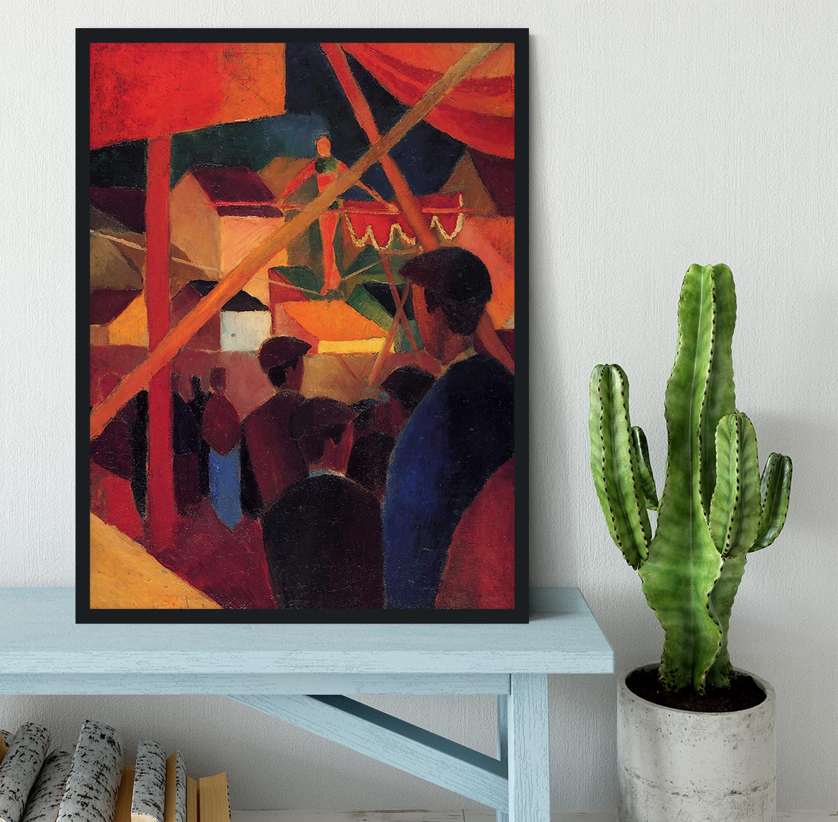 Tightrope by Macke Framed Print - Canvas Art Rocks - 2