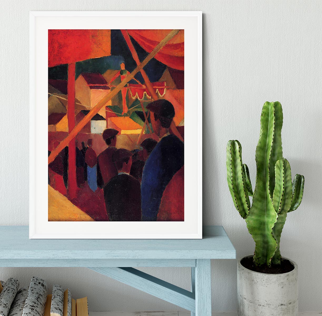 Tightrope by Macke Framed Print - Canvas Art Rocks - 5
