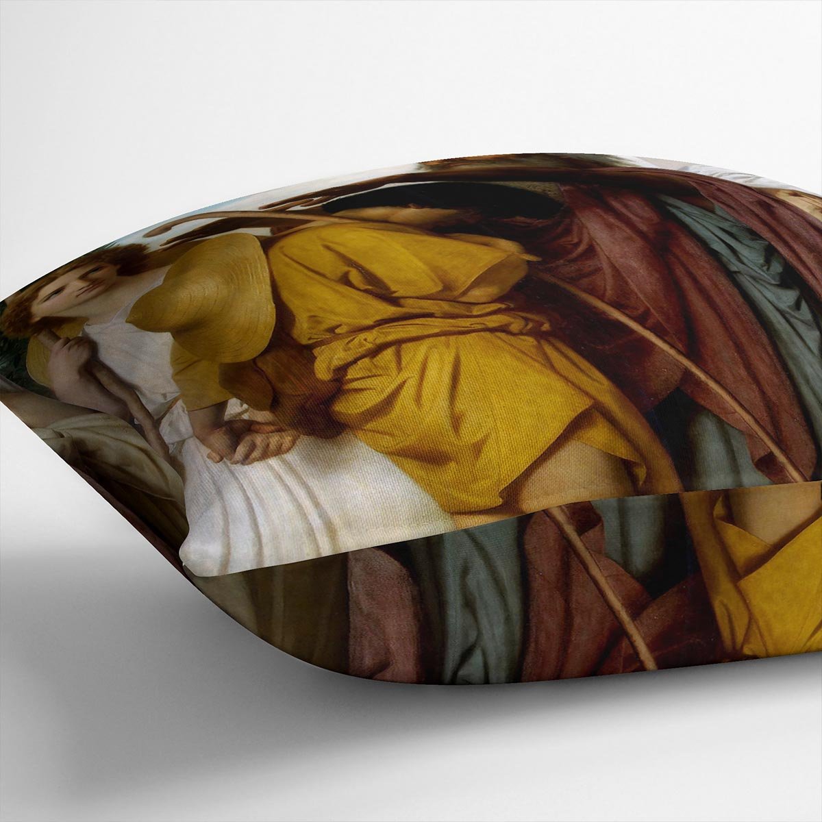 Tobias Saying Good-Bye to his Father By Bouguereau Throw Pillow