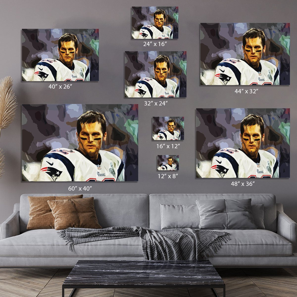 Tom Brady New England Patriots Canvas Print or Poster